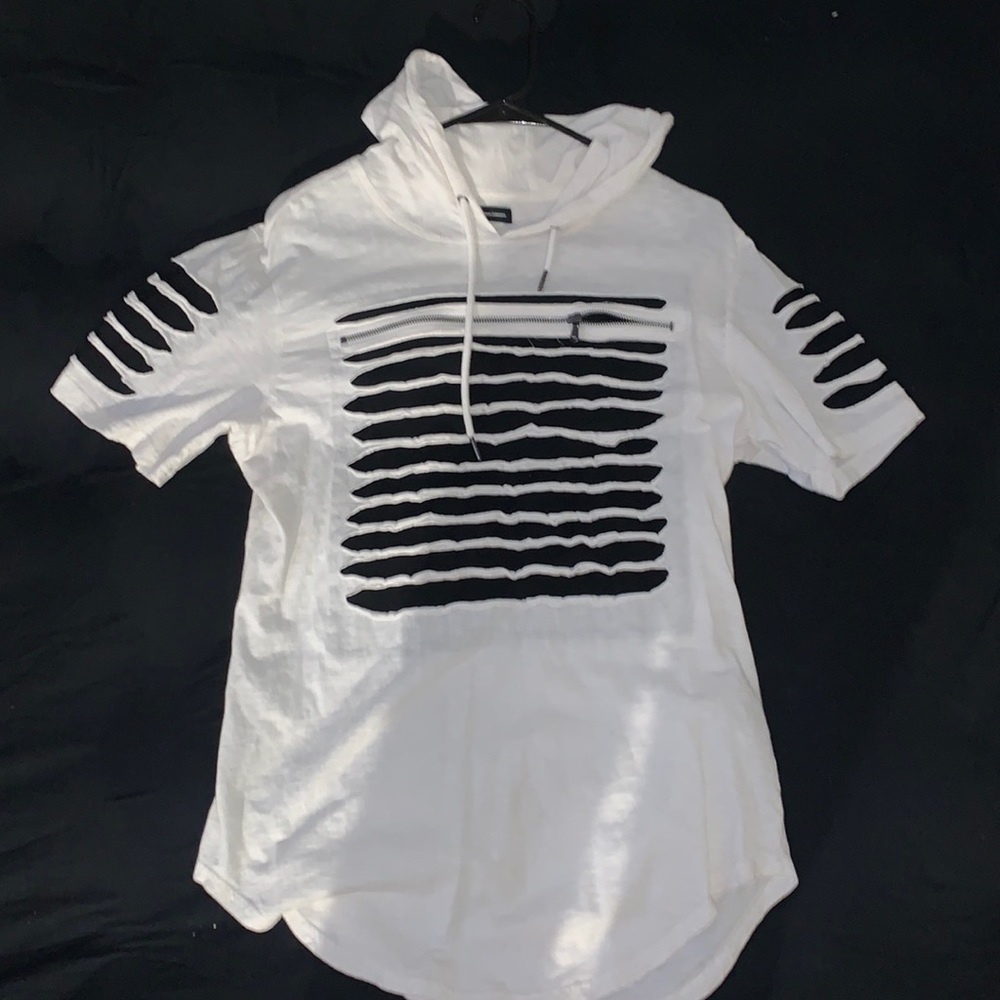 Black on White INC Hoodie shirt